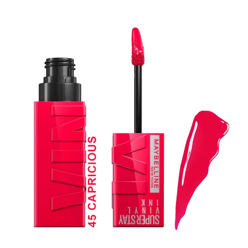 رژ_لب_مایع_میبلین_|_Maybelline_مدل_SuperStay_Vinyl_Ink_رنگ_45_Capricious