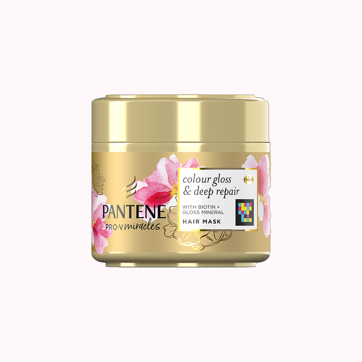 ماسک_مو_داخل_حمام_پنتن_|_Pantene_مدل_Colour_Gloss_&_Deep_Repair_مناسب_موهای_رنگ_شده_حجم_300_میل