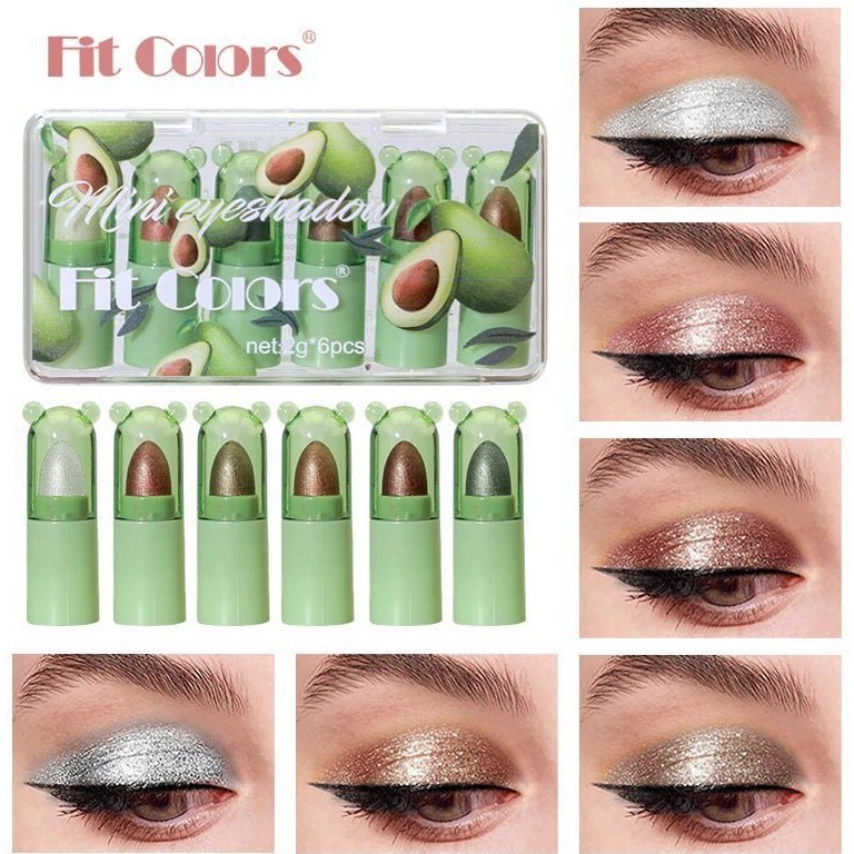 پک_6_عددی_سایه_چشم_جامد_آوکادو_FIT_COLORS
