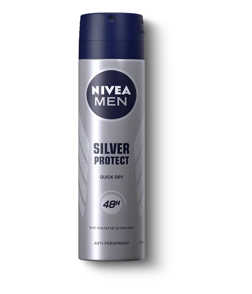 اسپری_ضد_تعریق_مردانه_نیوآ_|_Nivea_مدل_Silver_Protect_حجم_150_میل