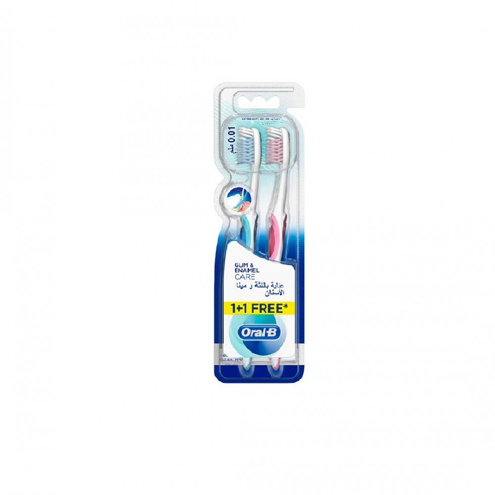 مسواک_همه_کاره_اورال_بی_|_Oral-B_مدل_Gum_&_Enamel_Care_با_برس_خیلی_نرم_بسته_2_عددی